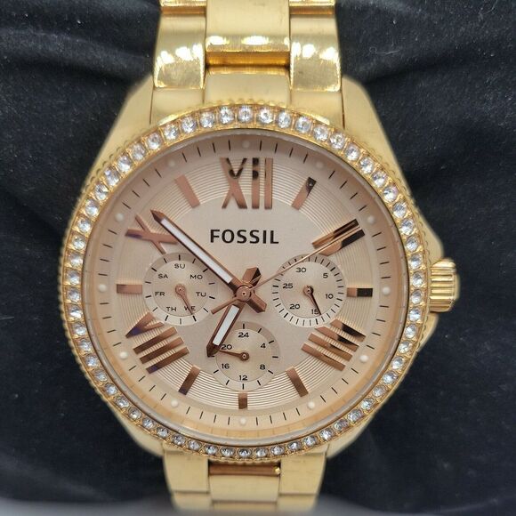 Fossil Cecile AM4483 Womens Stainless Steel Analog Dial Quartz Wrist Watch DE317 - Picture 1 of 10